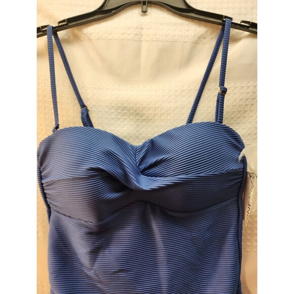 Nine West Tankini Womens Size Small Bathingsuit Top Pad Unwired Attachable Strap - Picture 2 of 7